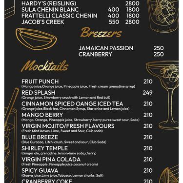 Menu Of Gilt Club Kharadi Pune