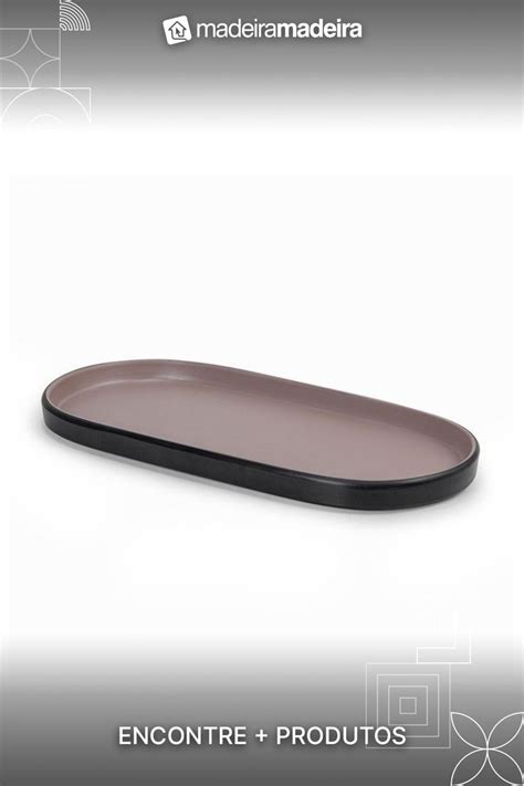 Prato Oval Dual Color Nude 26 Cm Melamina 100 Profissional MadeiraMadeira