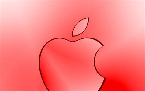 Download wallpapers Apple red logo, creative, red blurred background ...