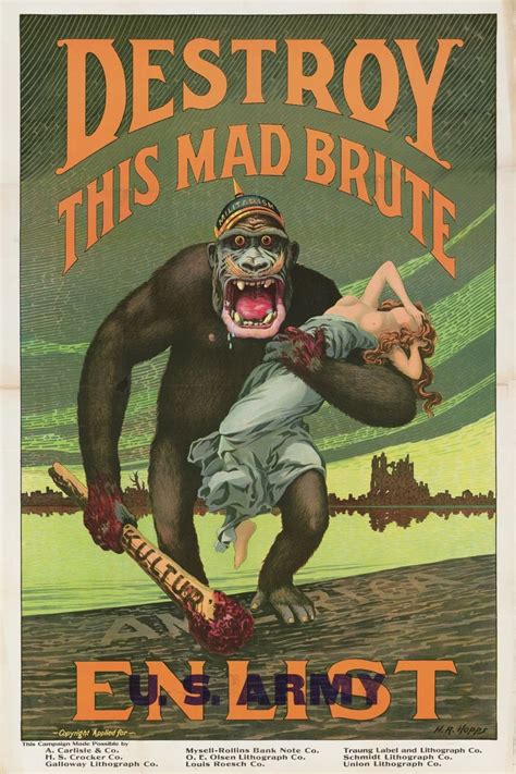 Destroy This Mad Brute By Harry R Hopps Etsy Uk