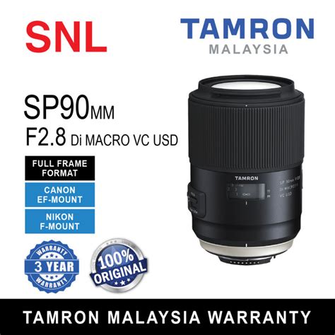 Tamron SP 90mm F2 8 Di Macro VC USD Lens Lazada