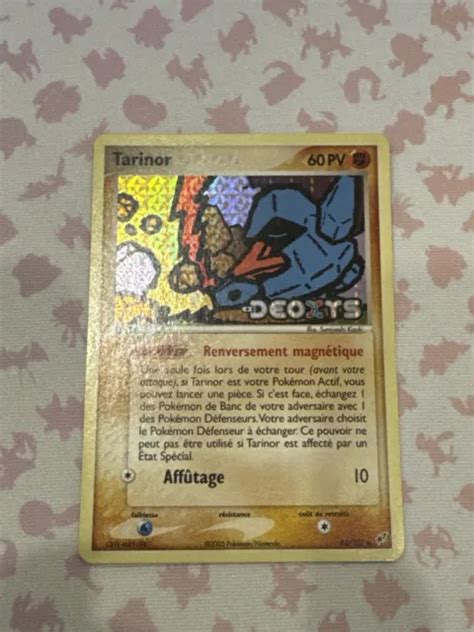 Carte PokÉmon Tarinor 42107 Ex Deoxys Bloc Ex Nm Fr Stamped Eur 10