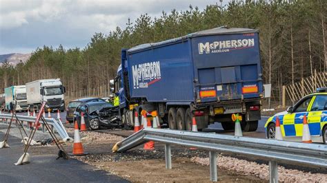 Two Cars And Lorry In Crash On A9 South Of Aviemore Bbc News