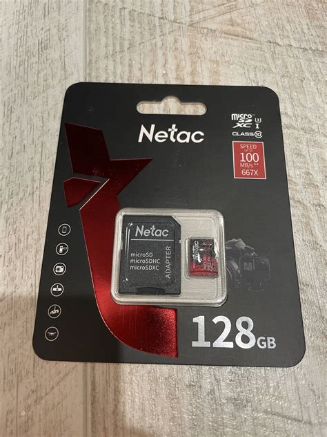 Карта памяти Netac P500 PRO MicroSDXC 128Gb Сlass 10 UHS-I 100MB/s ...