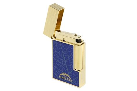 S T Dupont Linea 2 Linea Maestra Blue Lighter