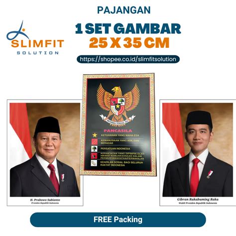 Jual Gambar Poster Bingkai Gambar Foto Photo Presiden Dan Wakil Prabowo