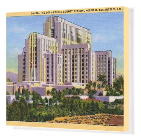 The Los Angeles County Hospital In Los Angeles California Is Depicted