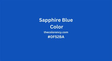 Sapphire Blue Vs Royal Blue: All Differences Explained - The Color Ency
