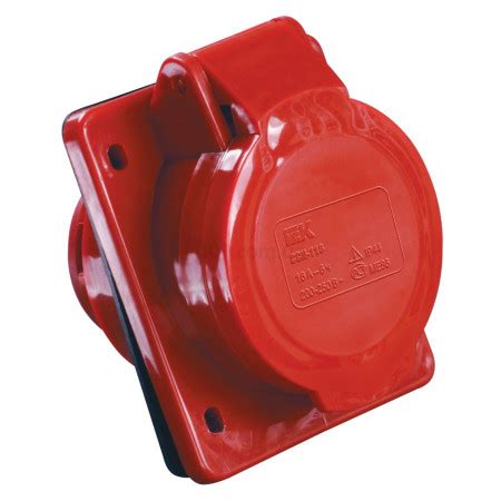 Розетка ССИ-425 стационарная для скрытой проводки 3P+PE+N 32А 380В IP44 ...