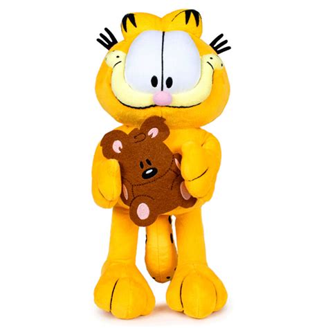 Ursinho Do Garfield - Comprar Peluche Macio Garfield com ursinho 30cm - Brinquedos Para Crianças
