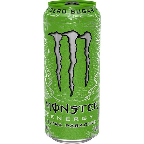 Monster Energy Ultra Paradise Sugar Free Energy Drink 16 Ounce Pack Of 12