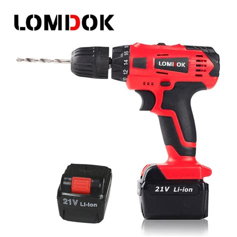 Aliexpress.com : Buy OK 21V electric drill with spare extra battery ...