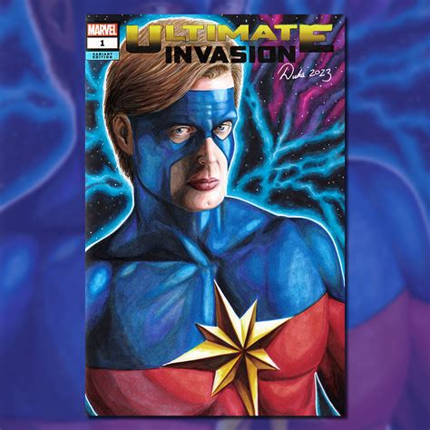 Captain Mar-Vell Sketch Cover – Duke Comic Art