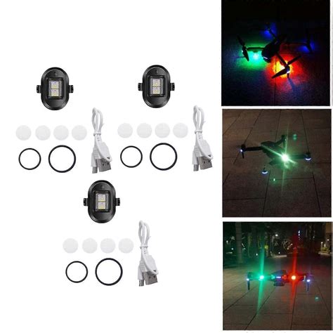 3x Drone Strobe Lights,lightweight Drone Anti-collision Lights,led