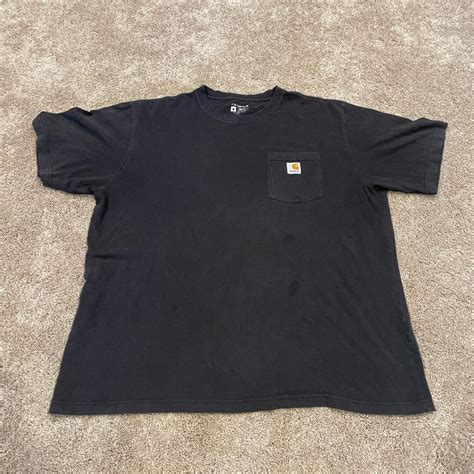 Black Carhartt T Shirt Black Size Xl Small Stains Depop