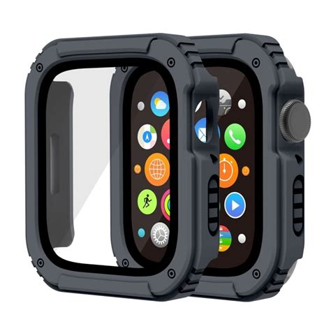 Apple Watch Series 6 44mm etc deksel med en skjermbeskytter Mørke