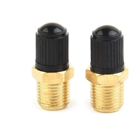 2pcs 1 8 Inch NPT Solid Brass Air Compressor Tank Fill Valve Hexagonal