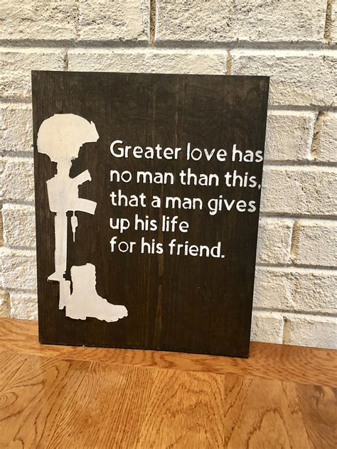 Greater love has no man than this that a man gives up his | Etsy