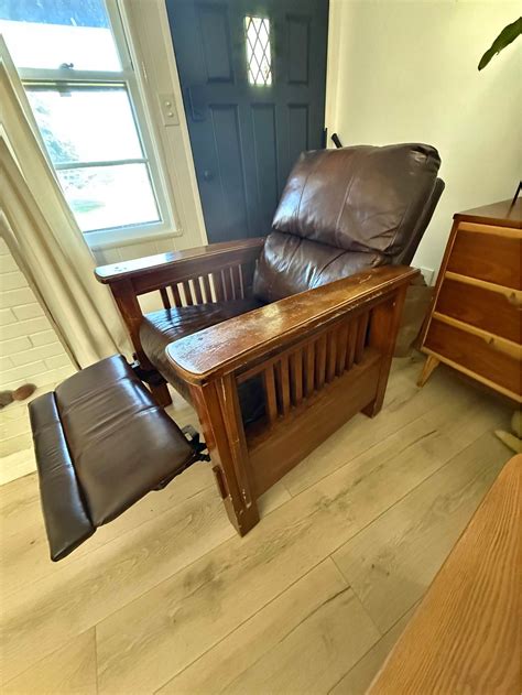 Ashley Furniture Mission style wooden recliner. - Sofas, Loveseats