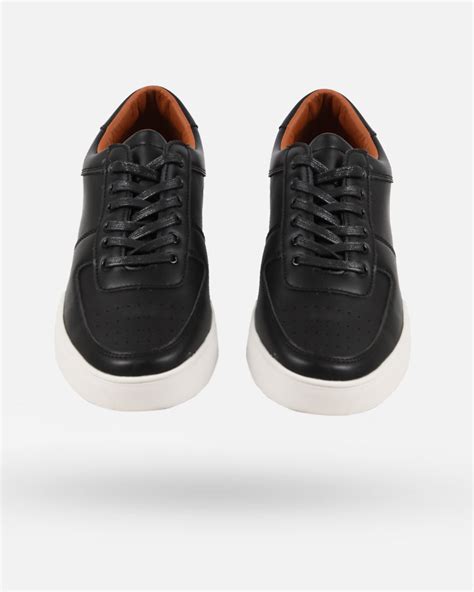 Black Casual Leather Shoes - Daraghmeh