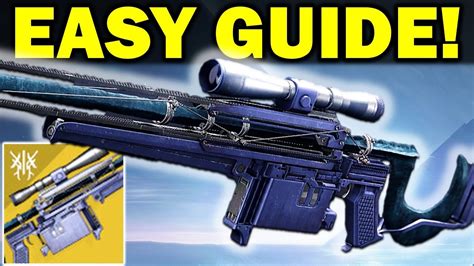 Destiny How To Get The Cloudstrike Exotic Sniper Fast Easy