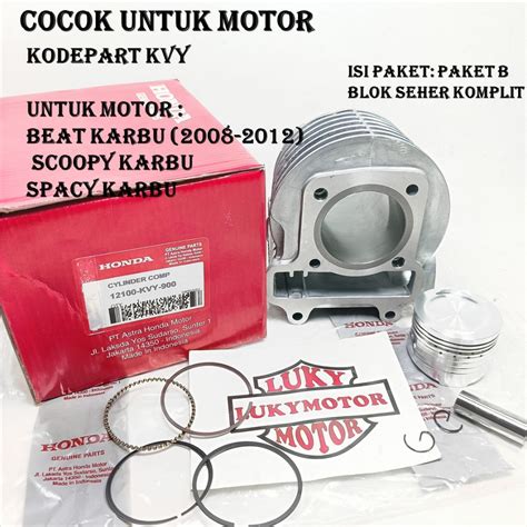 Piston Block Complete Piston Topset Kvy Honda Beat Carburetor