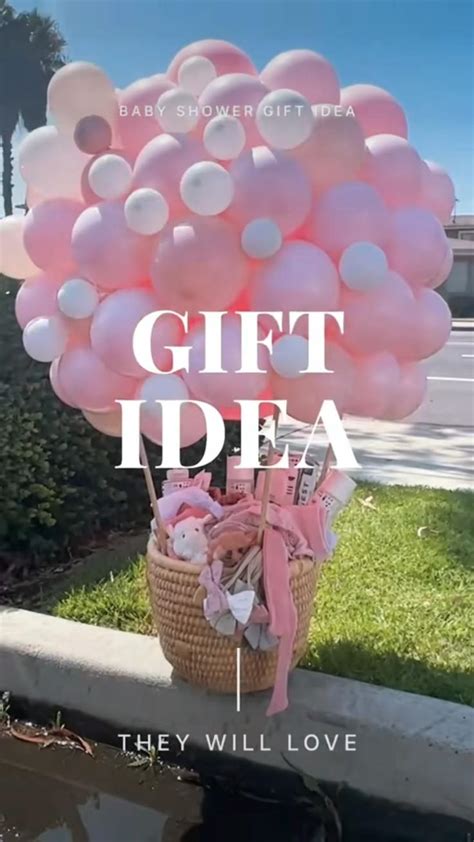DIY Hot Air Balloon Gift Basket In Diy Baby Shower Gifts Creative Baby Shower Gifts