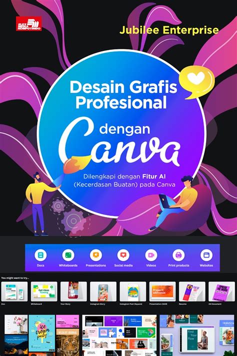 Jual Buku Desain Grafis Profesional Dengan Canva Karya Jubilee