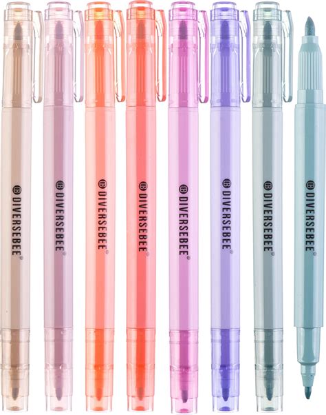 Amazon GOTIDEAL Aesthetic Cute Pastel Highlighters Set Dual Tip