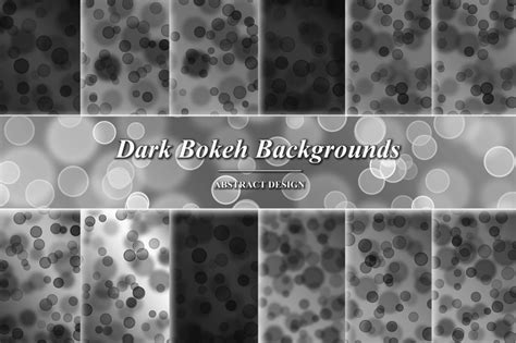 Dark Bokeh Backgrounds Graphic by N`Design · Creative Fabrica