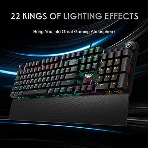 AULA F2088 Mechanical Keyboard Gaming With Multimedia Knob Removable