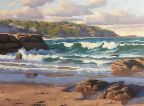 paint  coastal scene samuel earp beach scene painting