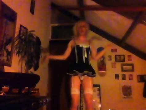 Crossdresser Dildo And Dance