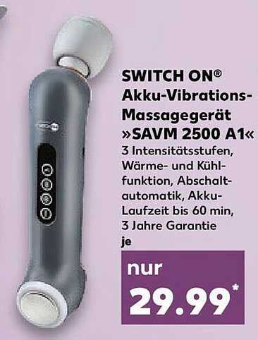 Switch On Akku Vibrations Massageger T Savm A Angebot Bei