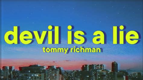 Tommy Richman DEVIL IS A LIE Lyrics YouTube