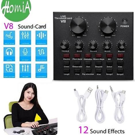 Jual Sound Card V Mixer External Singing Live Soundcard Audio