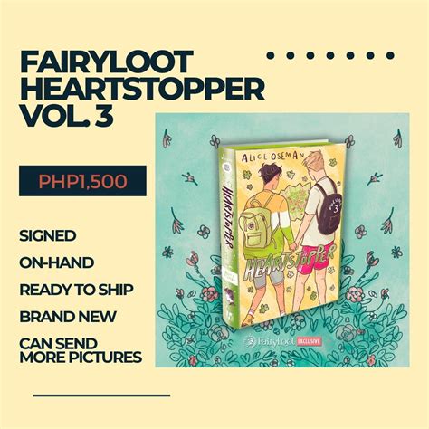 Heartstopper Vol Signed Fairyloot Edition By Alice Oseman Hobbies