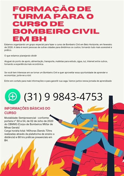 Bombeiro Civil Curso Bh - FORMAÇÃO DE TURMA PARA O CURSO DE BOMBEIRO CIVIL EM BH - Serviços ...