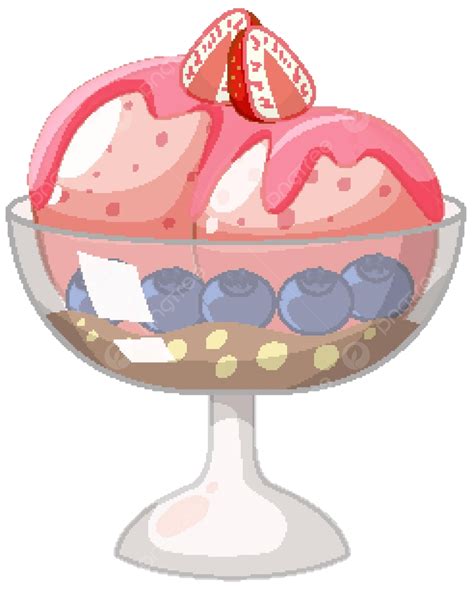 Cute Cartoon Ice Cream On White Background Cartoon Clipart Ice Cream