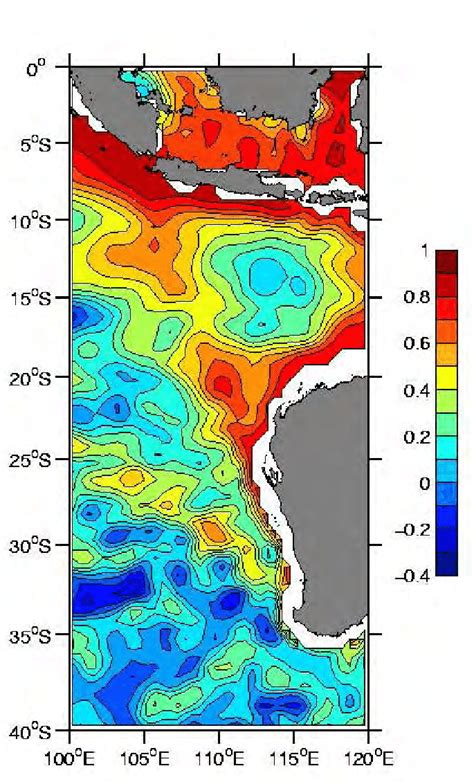 3 Correlation Between Sea Surface Height Anomalies From Satellite