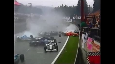 Biggest F1 Crashes from each year 1990 - 1999 - YouTube