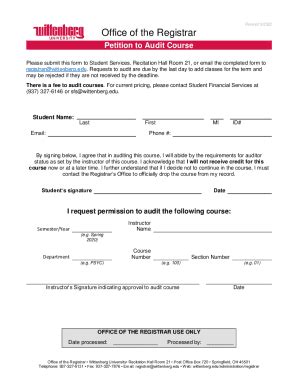 Fillable Online Official Transcript And Certification Petition Form