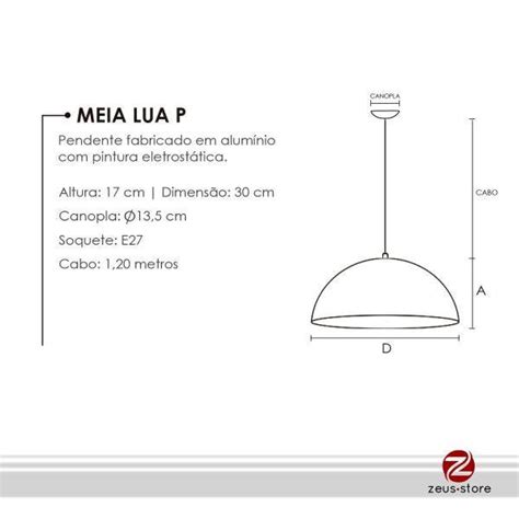 Kit 3 Pendentes Meia Lua P 30cm Diâmetro x 17cm Altura Branco Textura