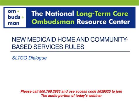 Ppt New Medicaid Home And Community Based Services Rules Powerpoint