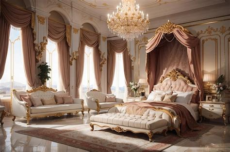 Premium AI Image | Luxury Bedroom Design Elegance Redefined