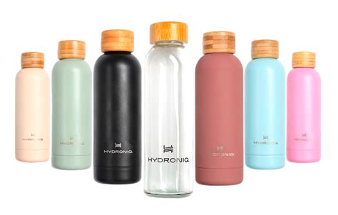 Бутылки Hydroniq | Из стекла и металла