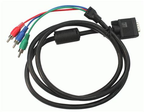 Кабель-переходник VGA-RCA: описание и назначение