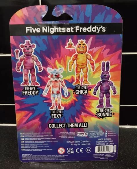 Five Nights At Freddys Fnaf Tie Dye Die Foxy Figure Collectable Funko £