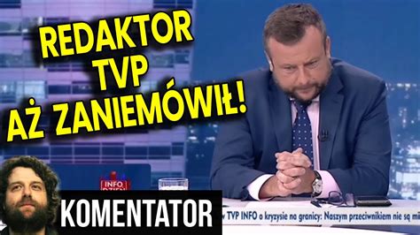 Redaktor TVP Info Aż Zaniemówił Klarenbach Zaorany w Telewizji