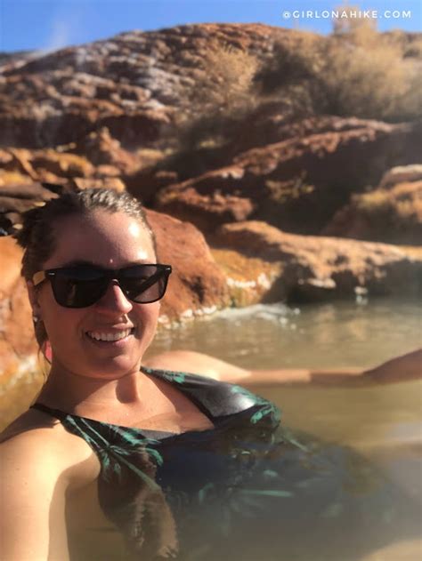 Soaking At Red Hill Hot Springs Utah Girl On A Hike